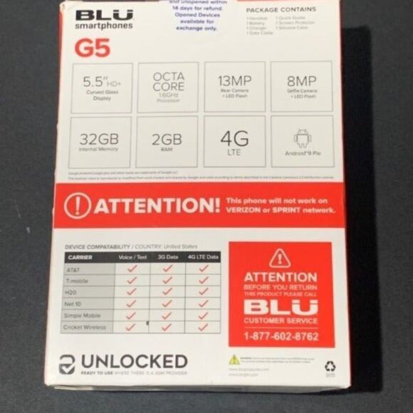 BLU G5 Unlocked phone (32GB) - Black - Picture 2 of 2